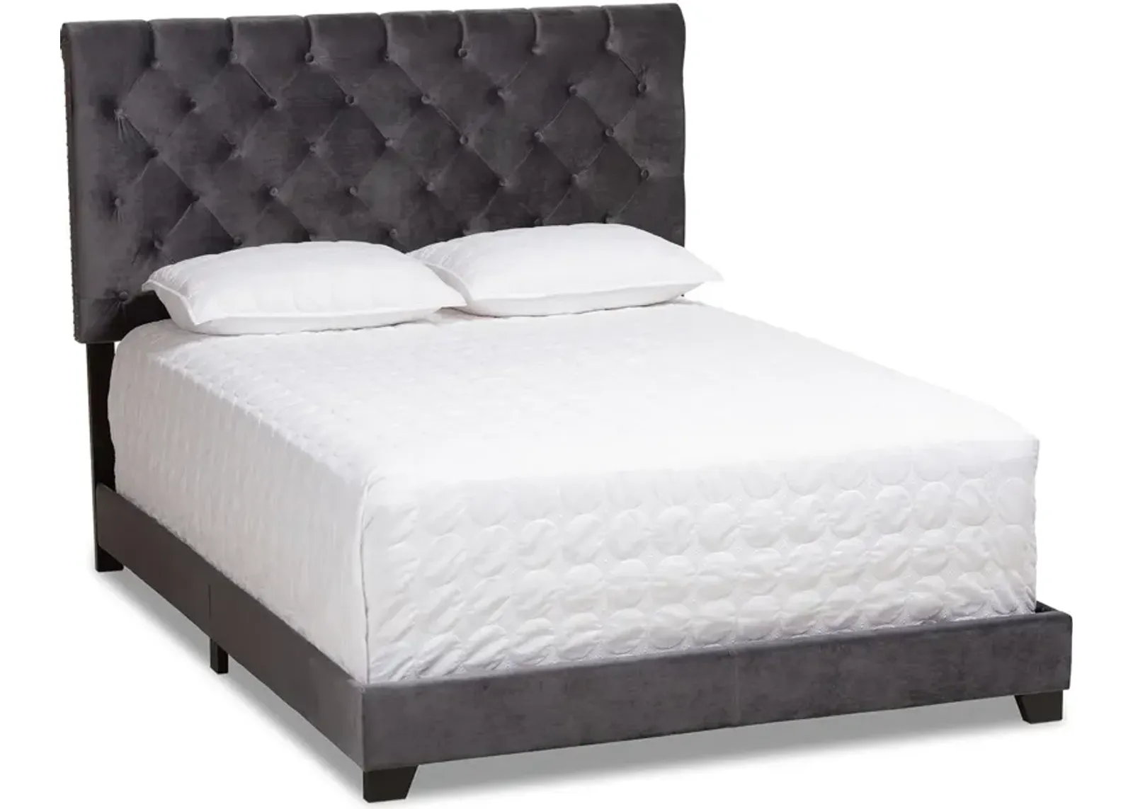 Noen Full Upholstered Bed - Dark Gray