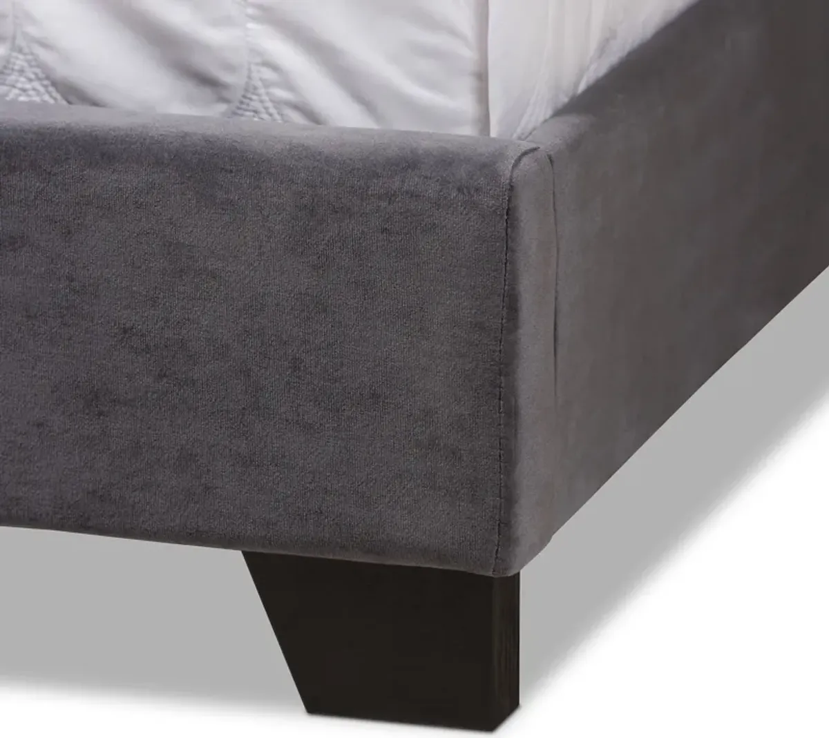 Noen King Upholstered Bed - Dark Gray