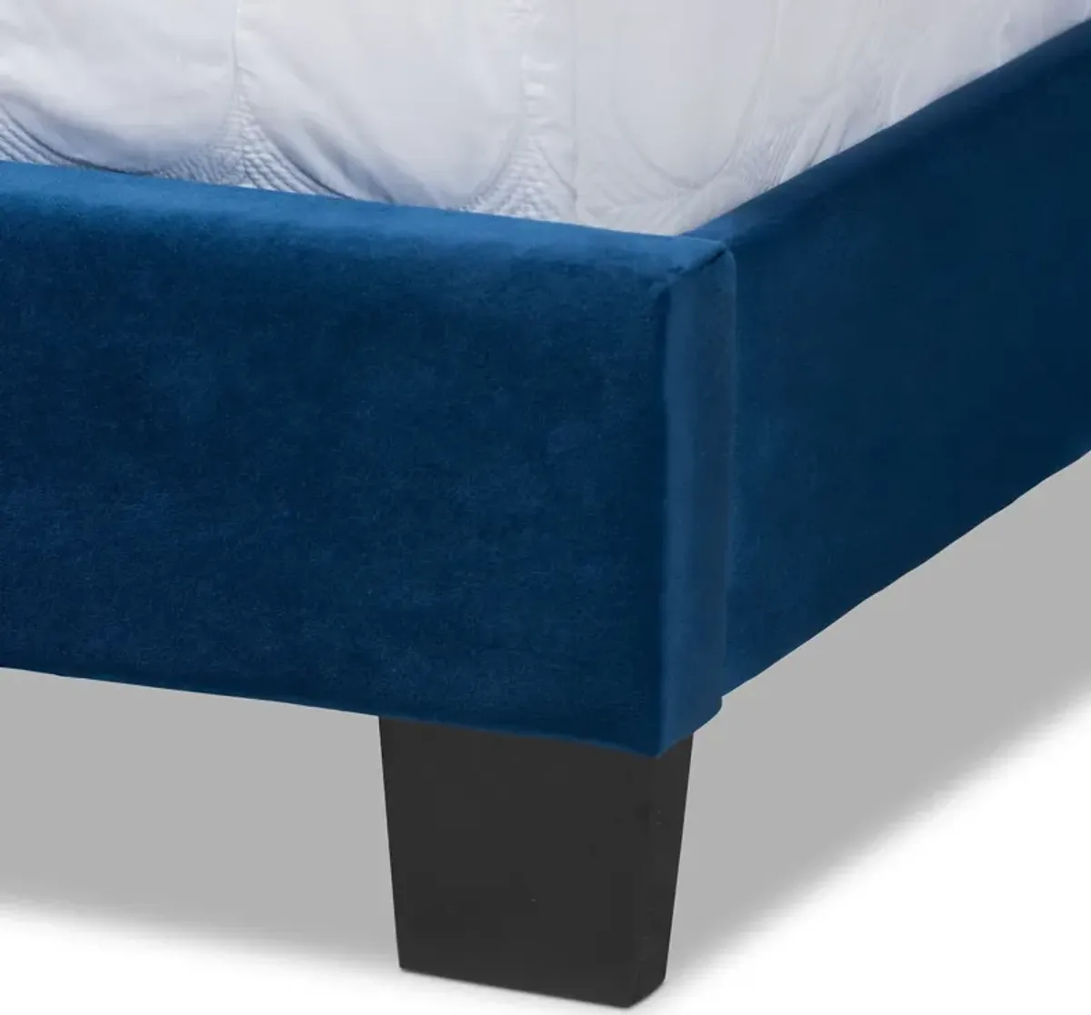 Talulla Full Upholstered Bed - Navy Blue/Black