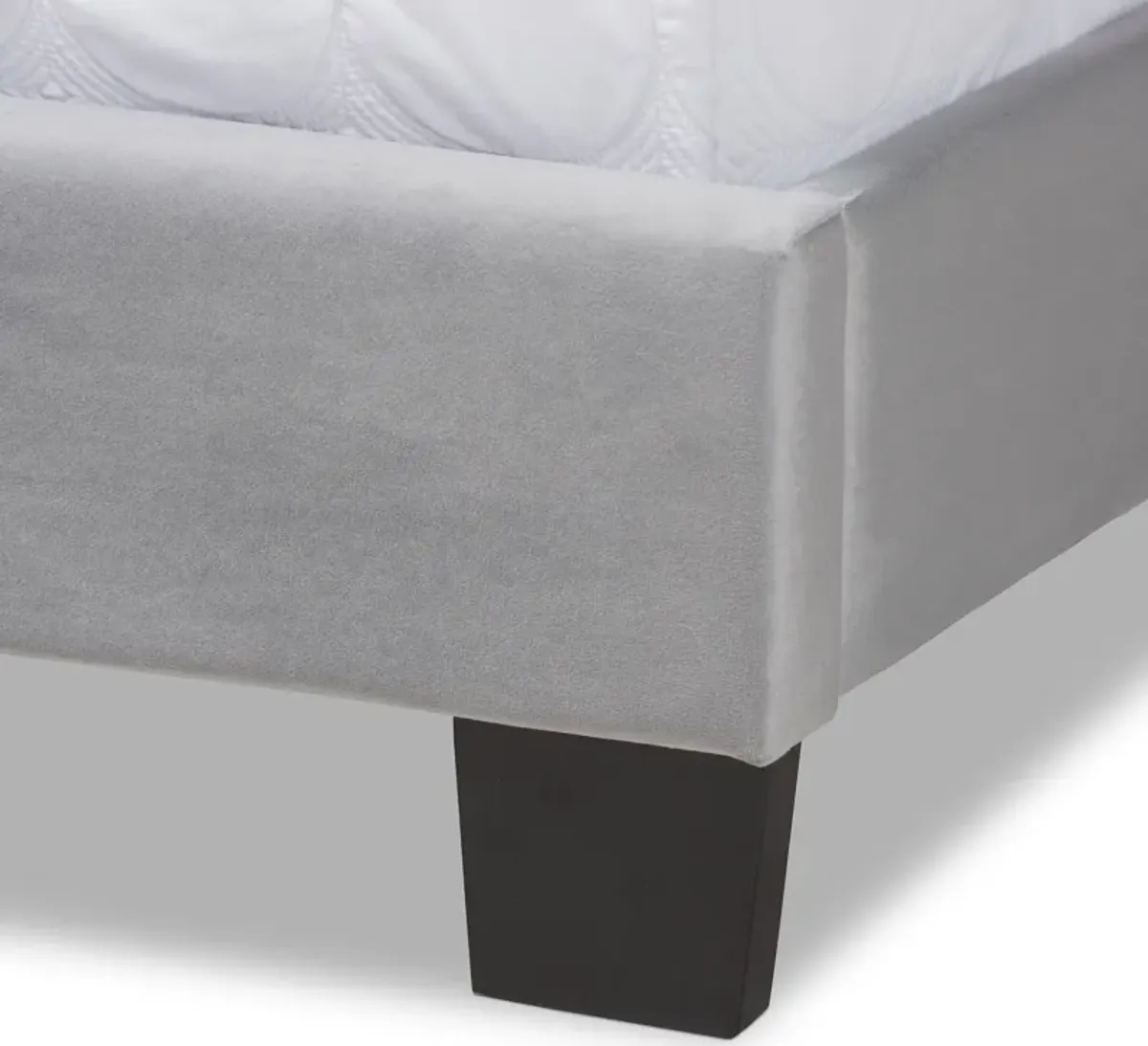 Talulla Full Upholstered Bed - Gray/Black