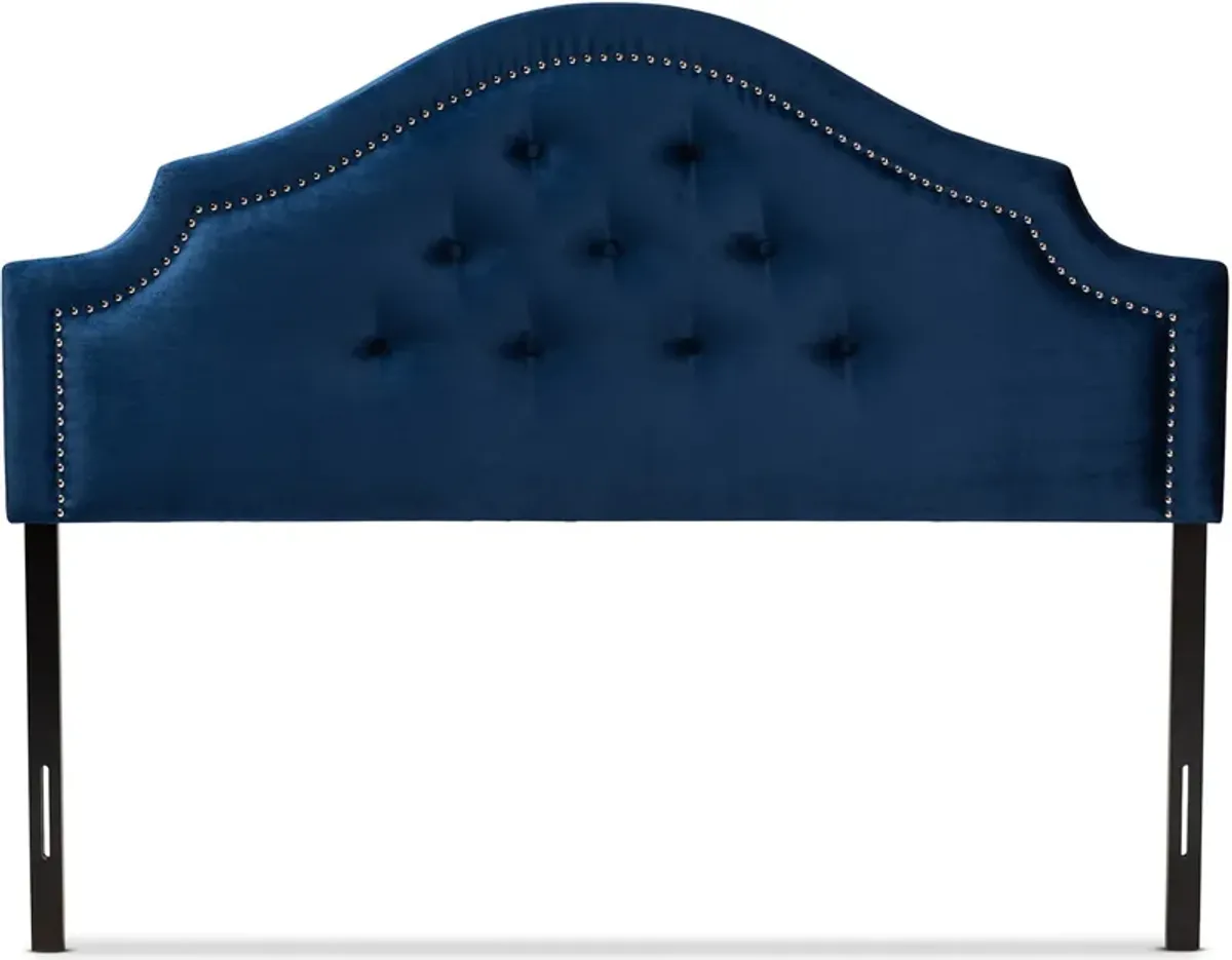 Bello Queen Upholstered Headboard - Royal Blue