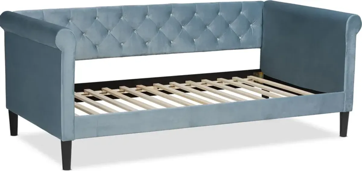 Bello Twin Daybed - Light Blue/Dark Brown