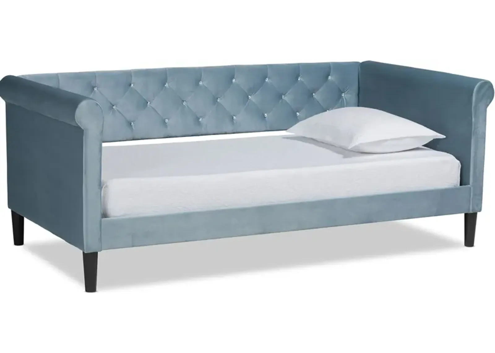 Bello Twin Daybed - Light Blue/Dark Brown