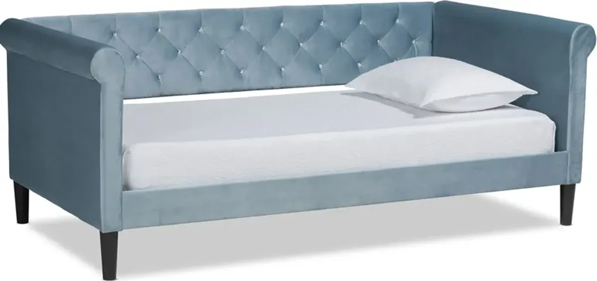 Bello Twin Daybed - Light Blue/Dark Brown