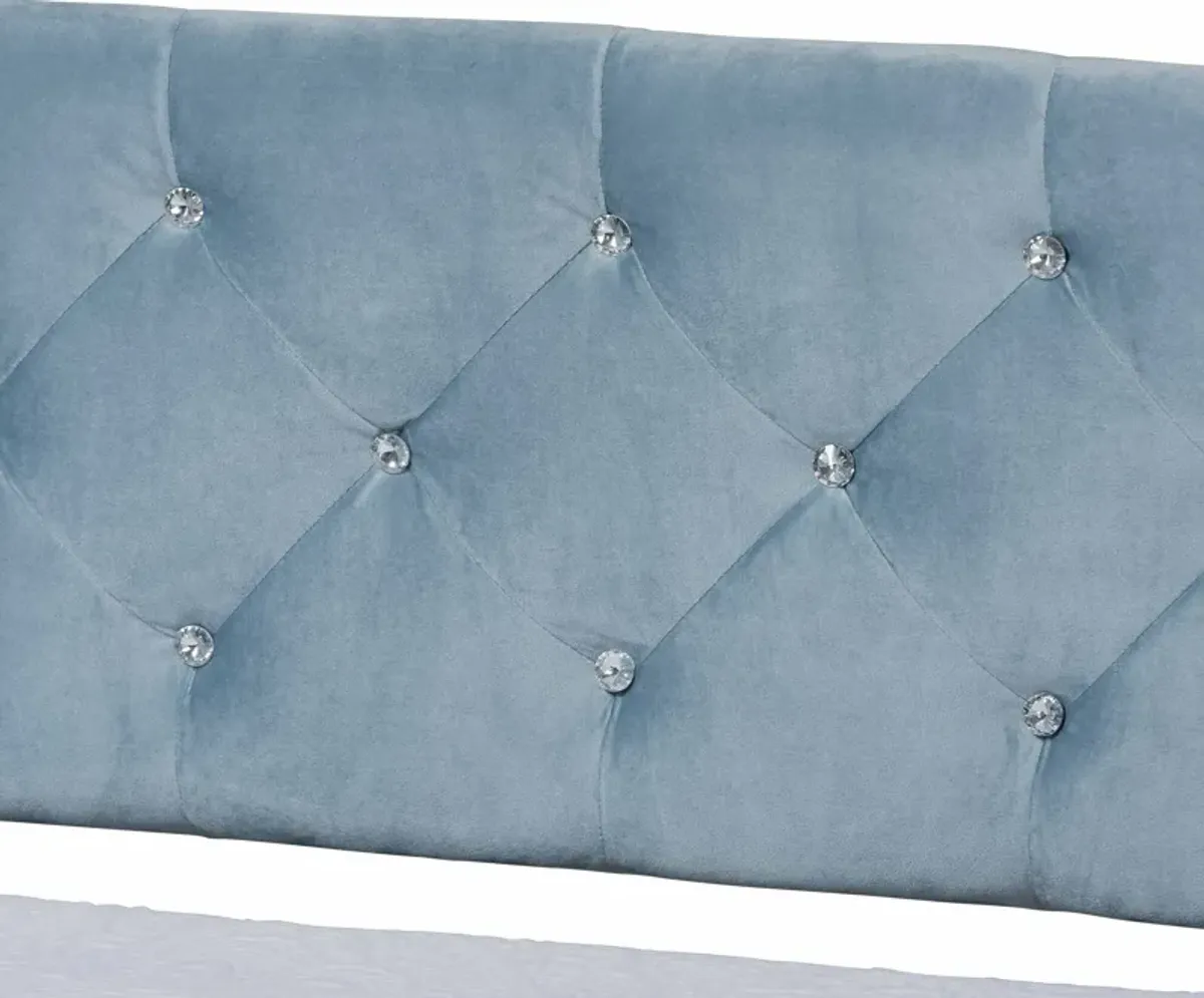 Bello Full Daybed - Light Blue/Dark Brown