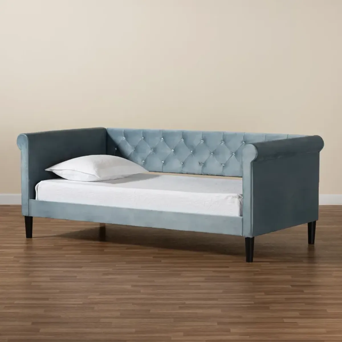 Bello Full Daybed - Light Blue/Dark Brown