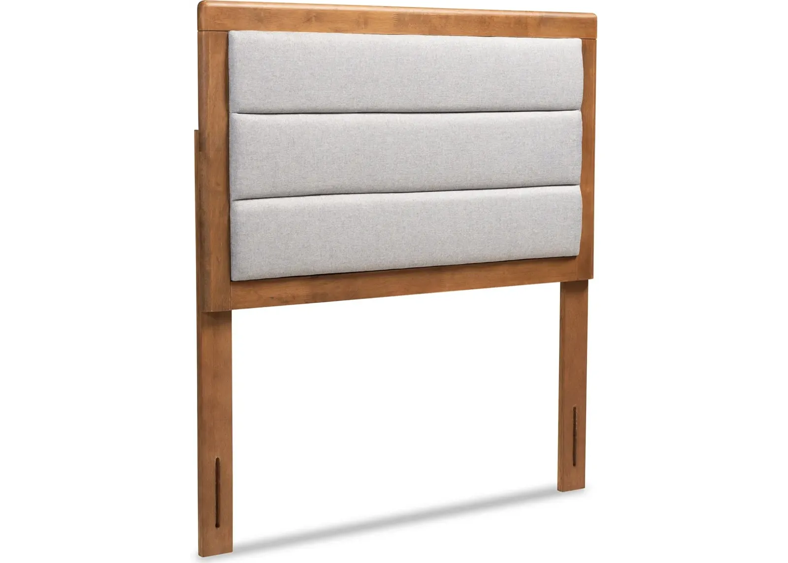 Aarti Twin Headboard - Light Gray/Walnut Brown