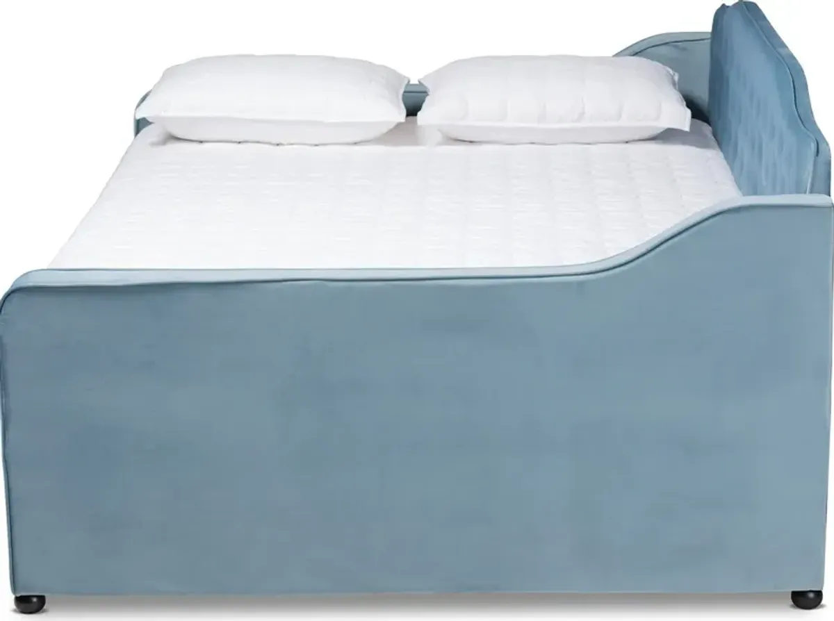 Juana Full Daybed with Trundle - Light Blue