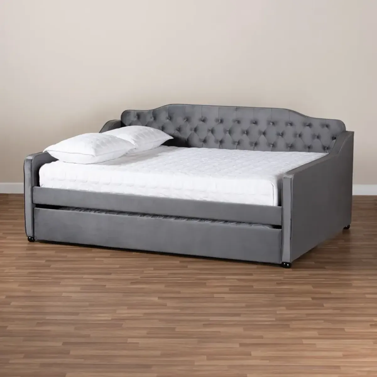 Juana Full Daybed with Trundle - Gray