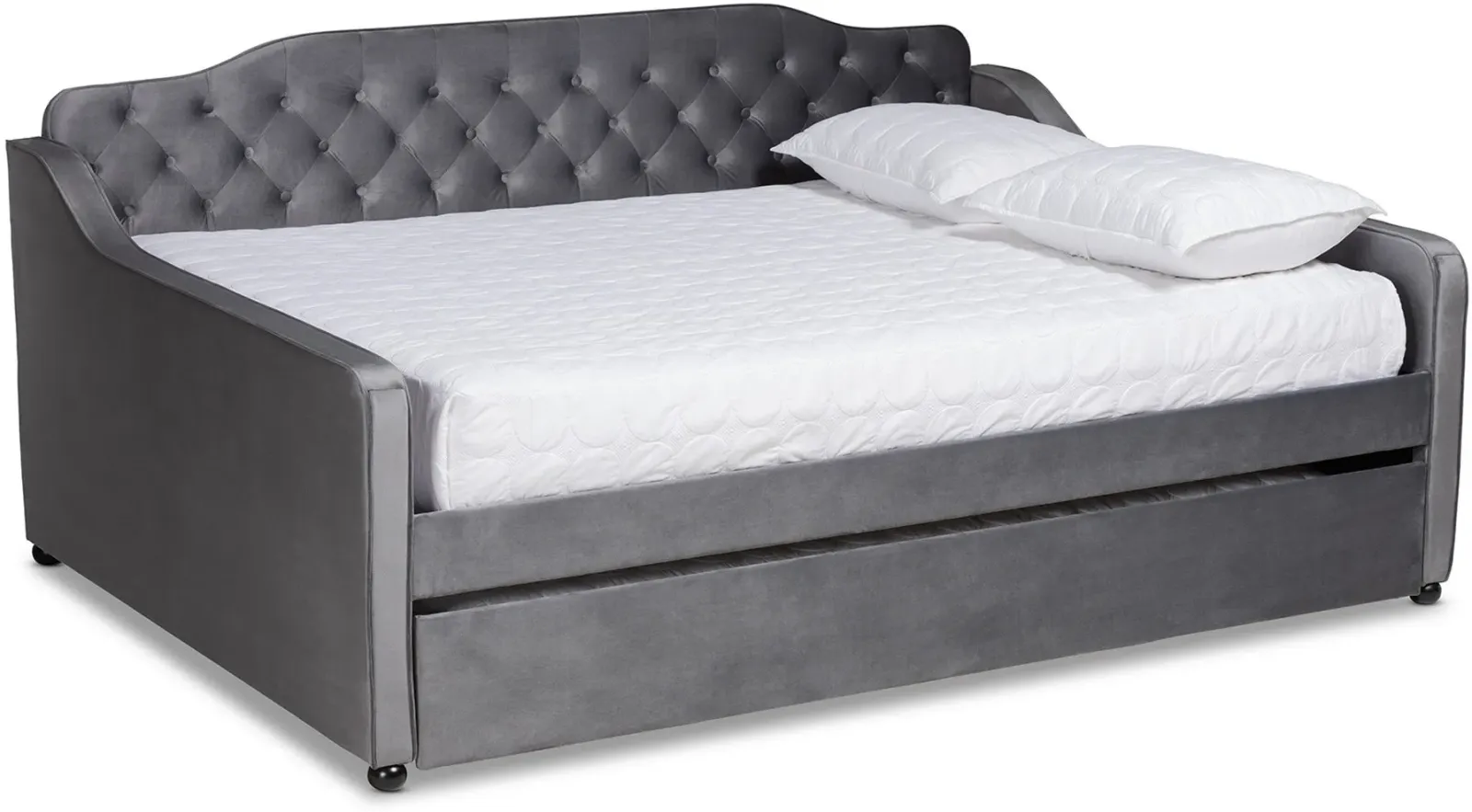 Juana Full Daybed with Trundle - Gray