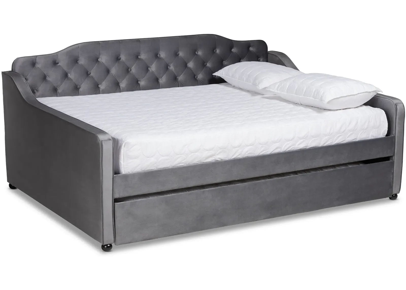 Juana Queen Daybed with Trundle - Gray