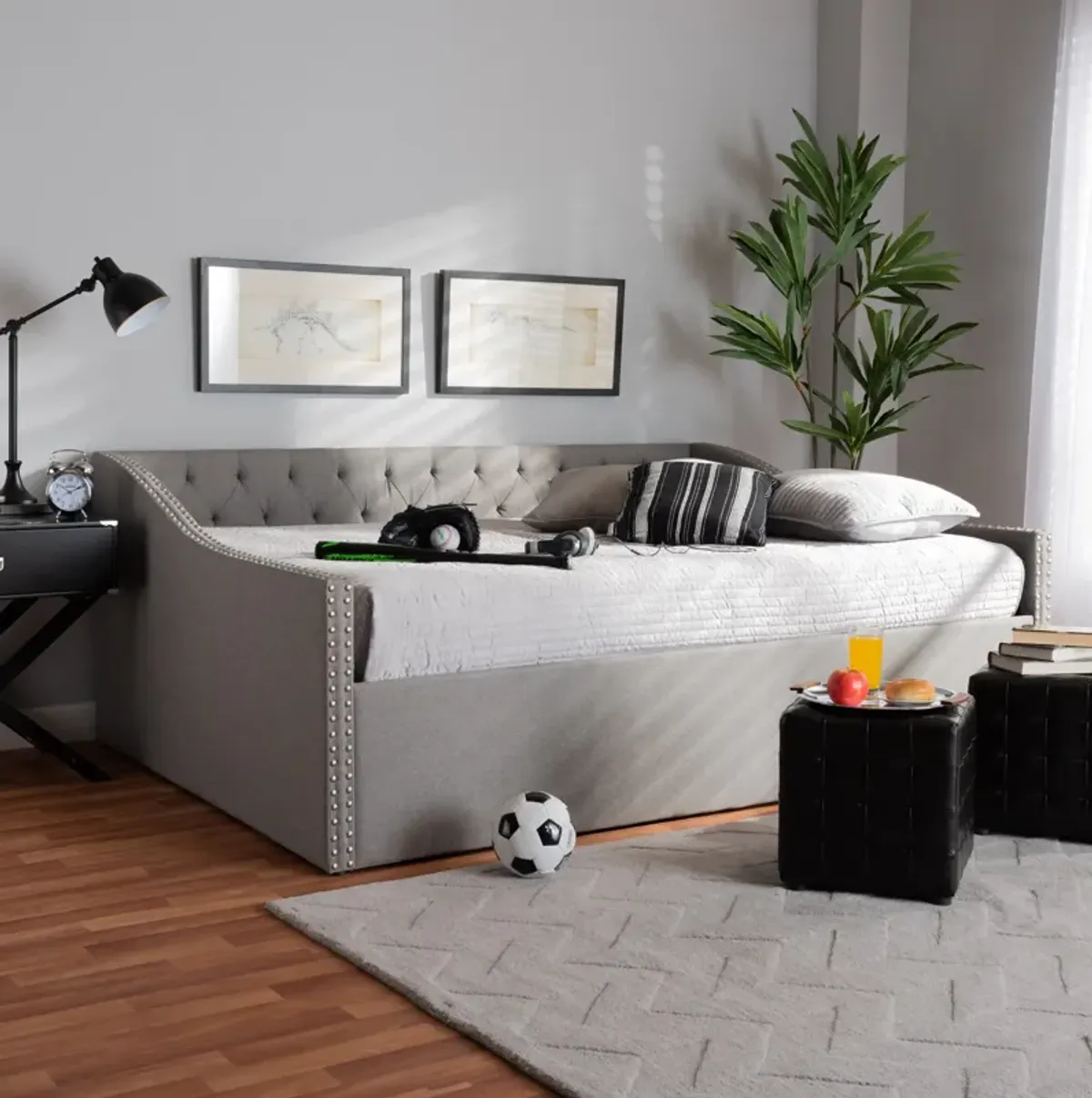 Taite Full Daybed - Light Gray