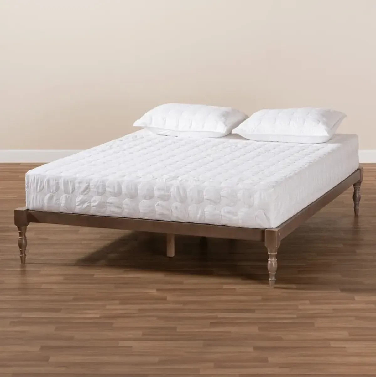 Piera Full Platform Bed Frame - Antique Oak