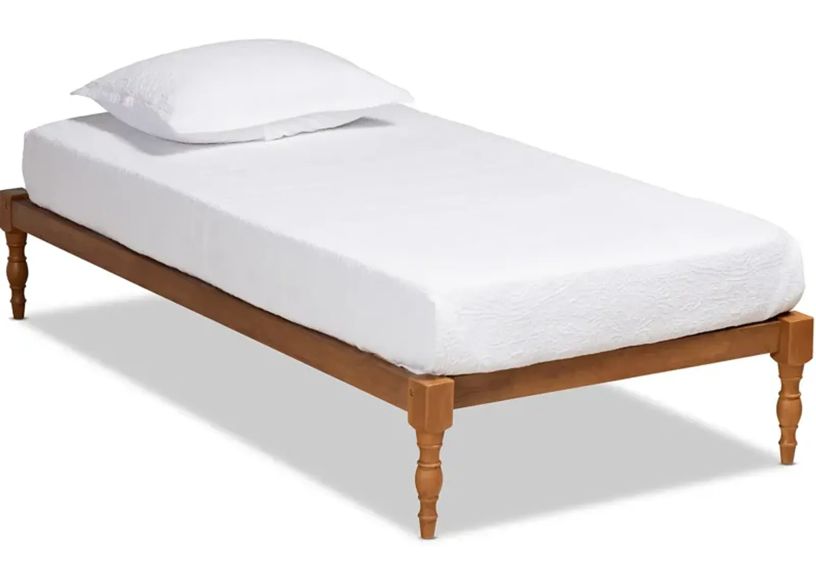 Piera Twin Platform Bed Frame - Ash Walnut