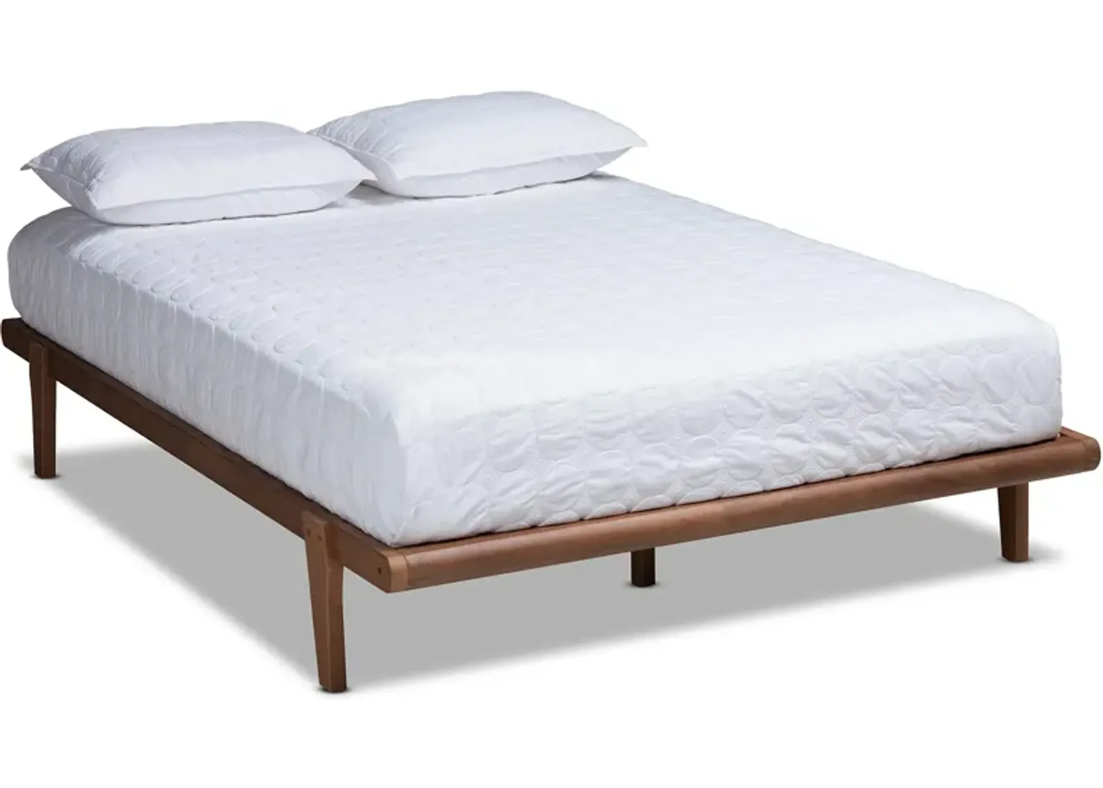 Laurenne Queen Platform Bed Frame - Ash Walnut