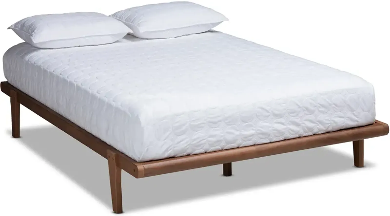 Laurenne Queen Platform Bed Frame - Ash Walnut