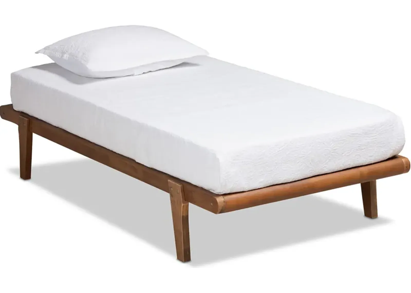 Laurenne Twin Platform Bed Frame - Ash Walnut