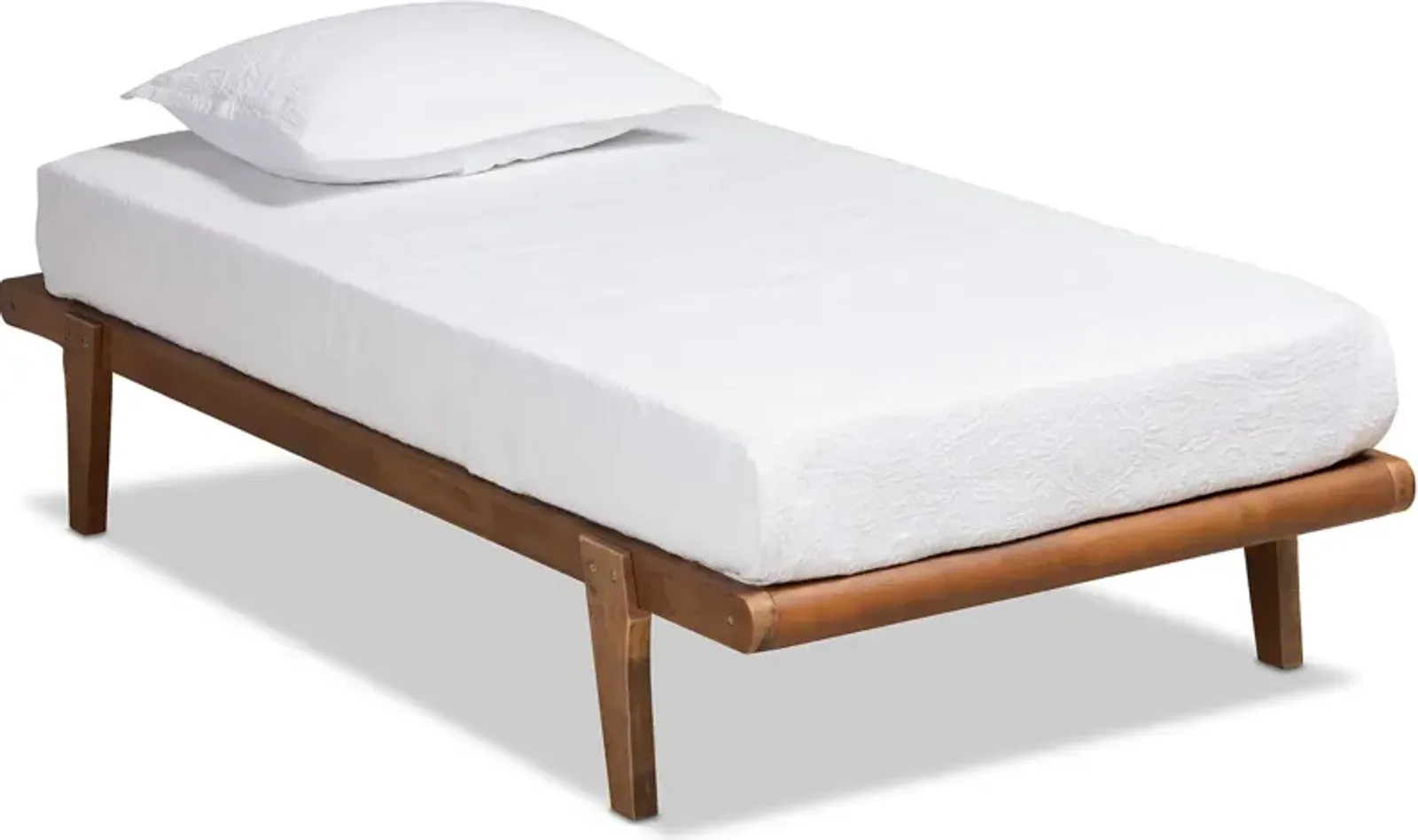 Laurenne Twin Platform Bed Frame - Ash Walnut