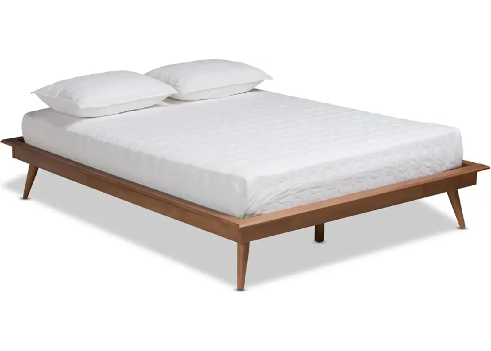 Lylah Full Platform Bed Frame - Ash Walnut