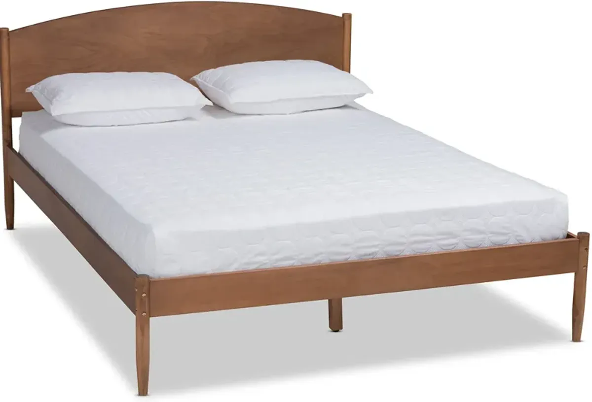 Samaya King Platform Bed - Ash Walnut