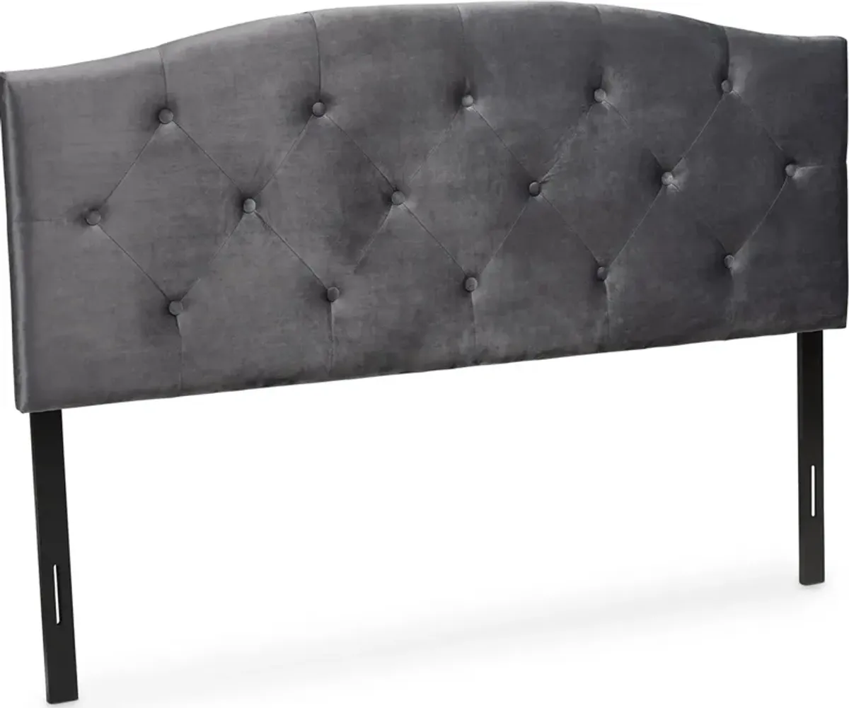 Bora Full Headboard - Gray/Dark Brown