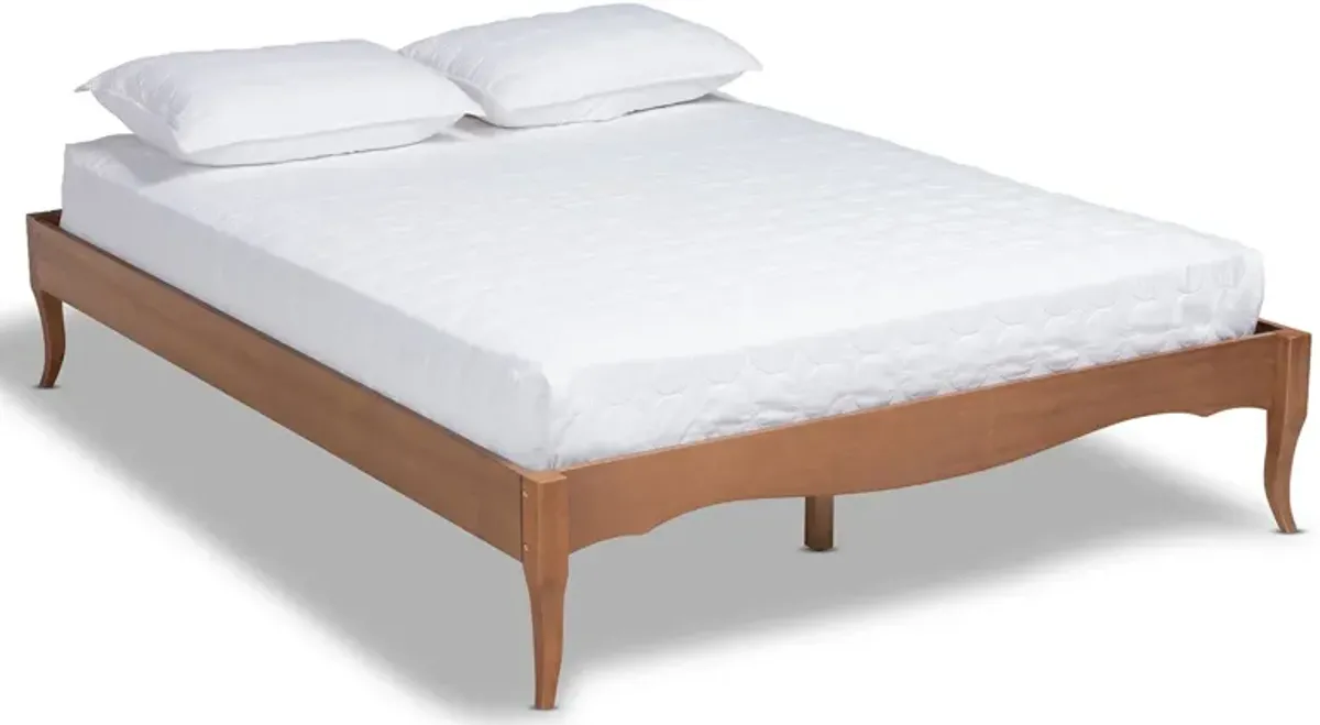 Journi Full Platform Bed Frame - Ash Walnut