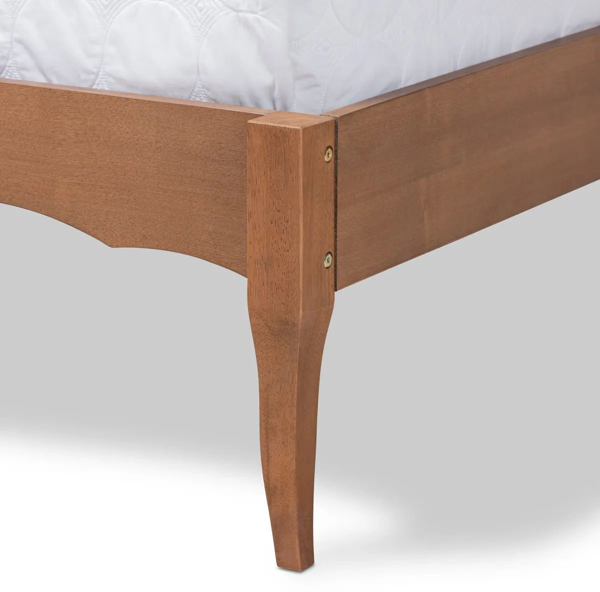 Journi Queen Platform Bed Frame - Ash Walnut