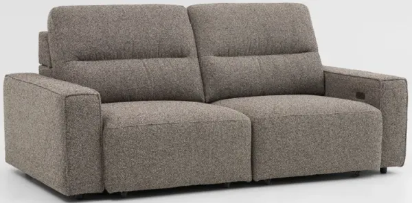 Morena 2-Piece Extendable Sofa - Brown