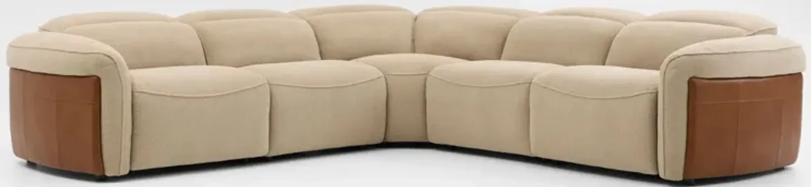 Diaz Dual-Power 5-Piece Reclining Sectional