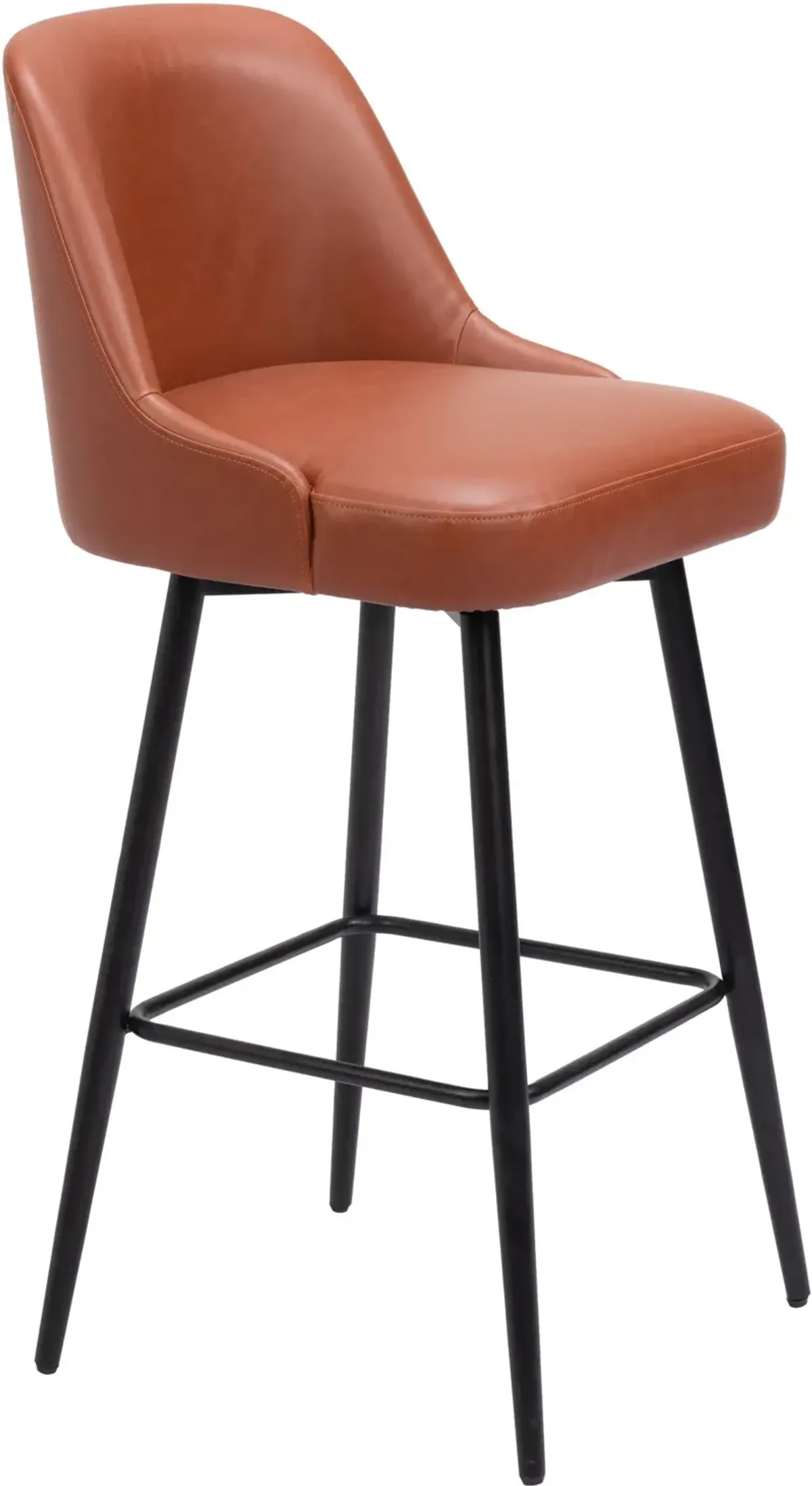 Siara Swivel Bar Stool - Brown