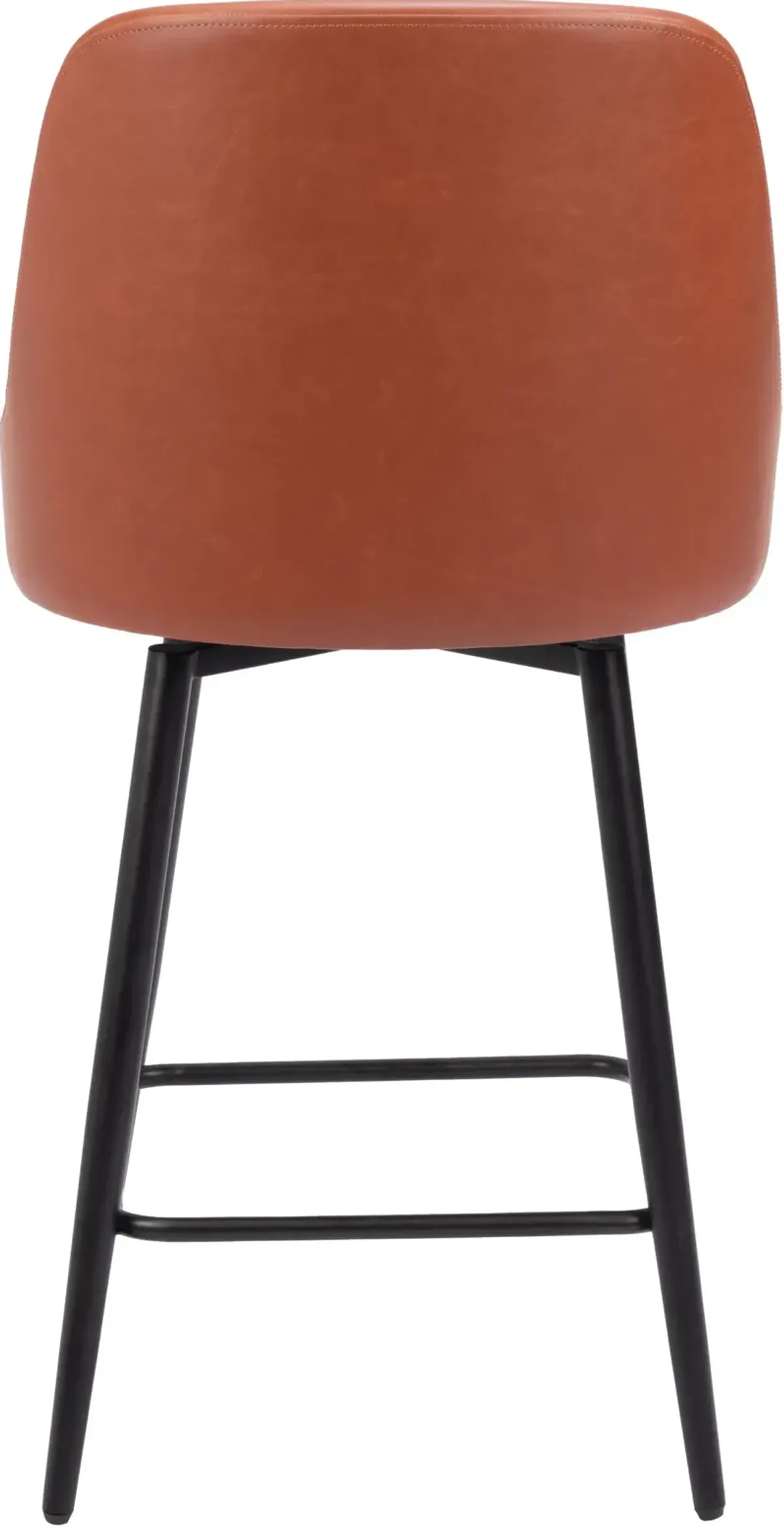 Siara Swivel Counter-Height Stool - Brown