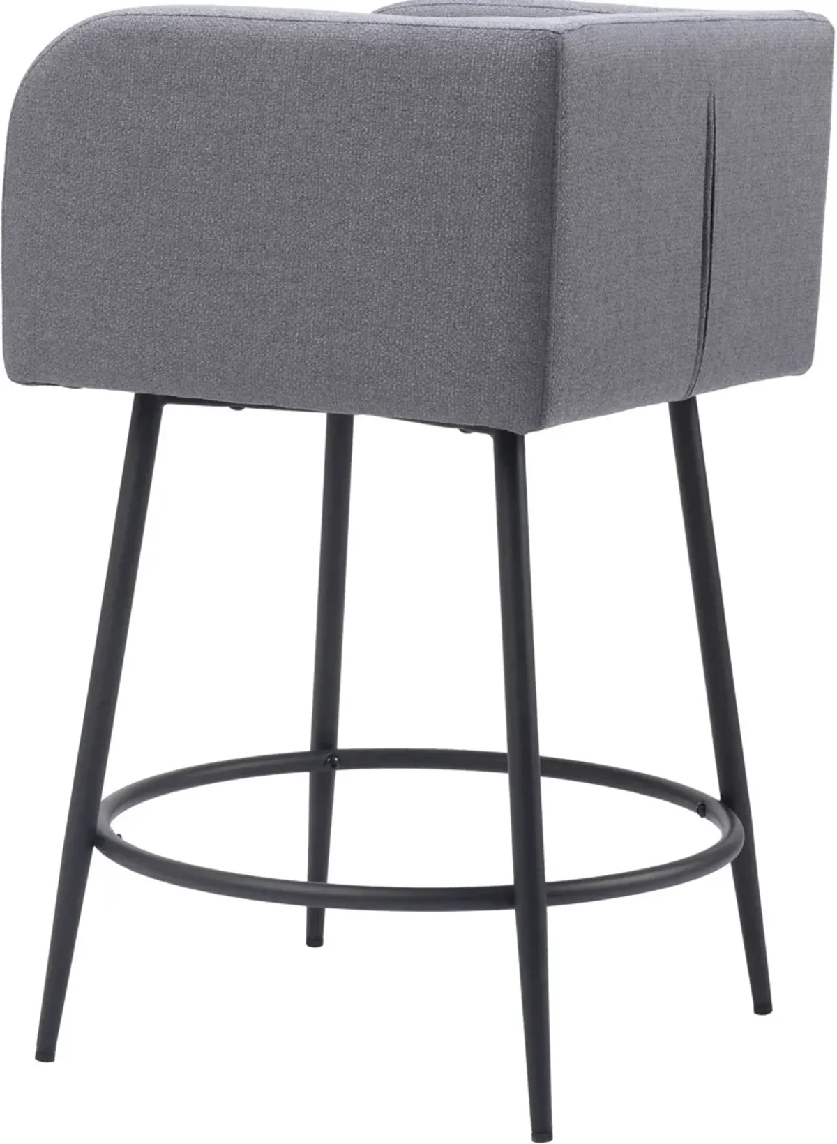 Keppel Set of 2 Counter-Height Stools - Gray