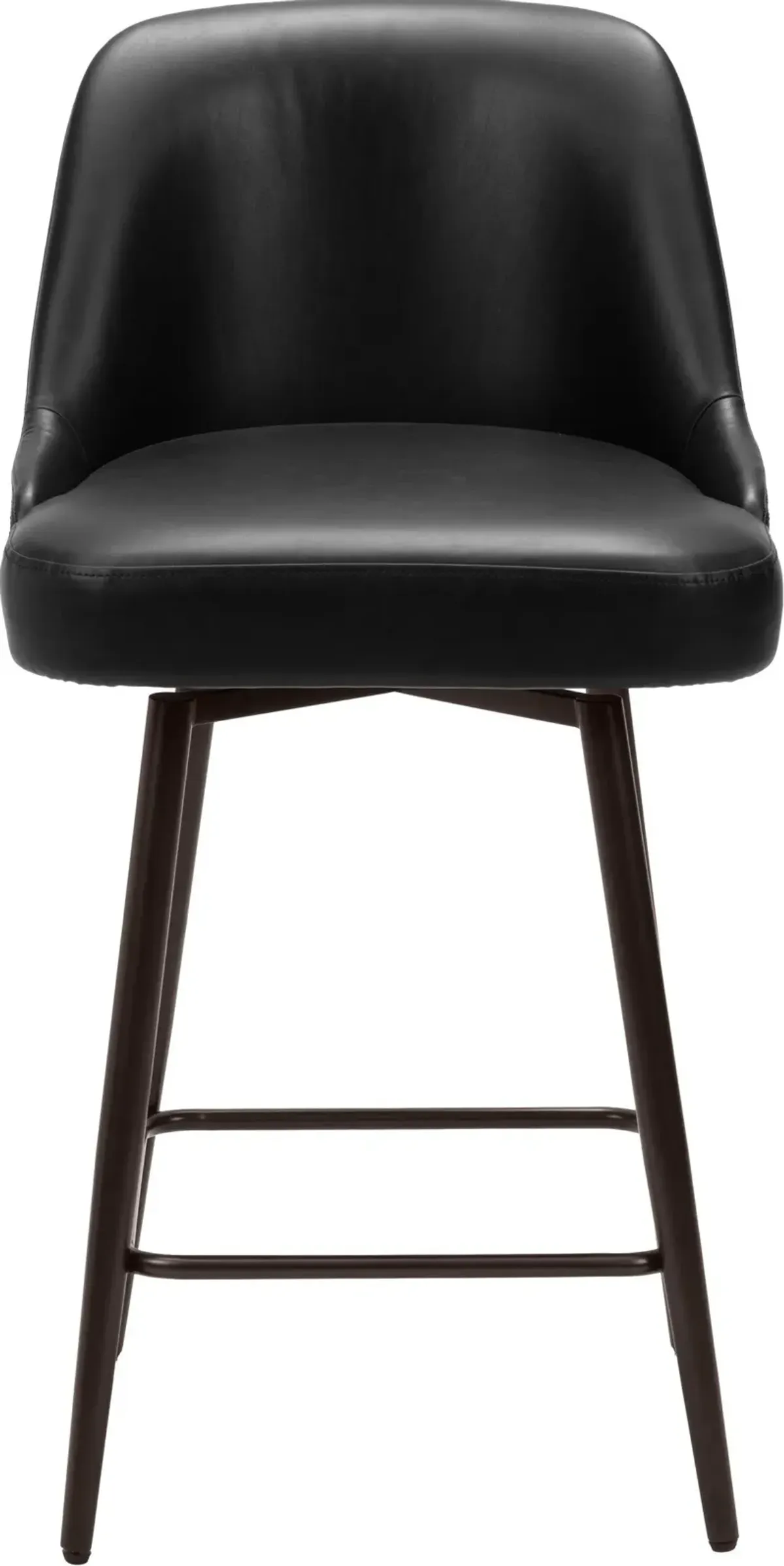 Siara Swivel Counter-Height Stool - Black