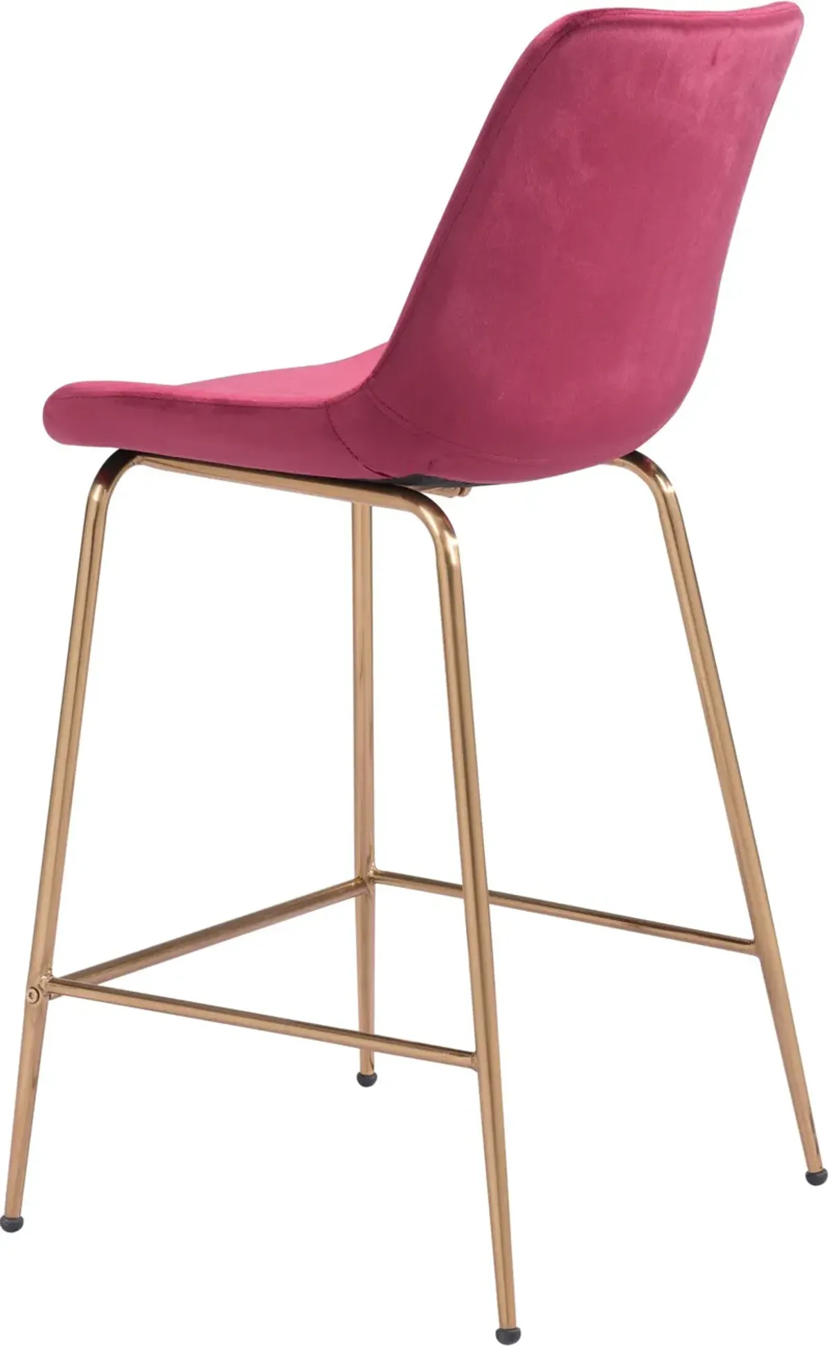 David Counter-Height Stool - Red/Gold