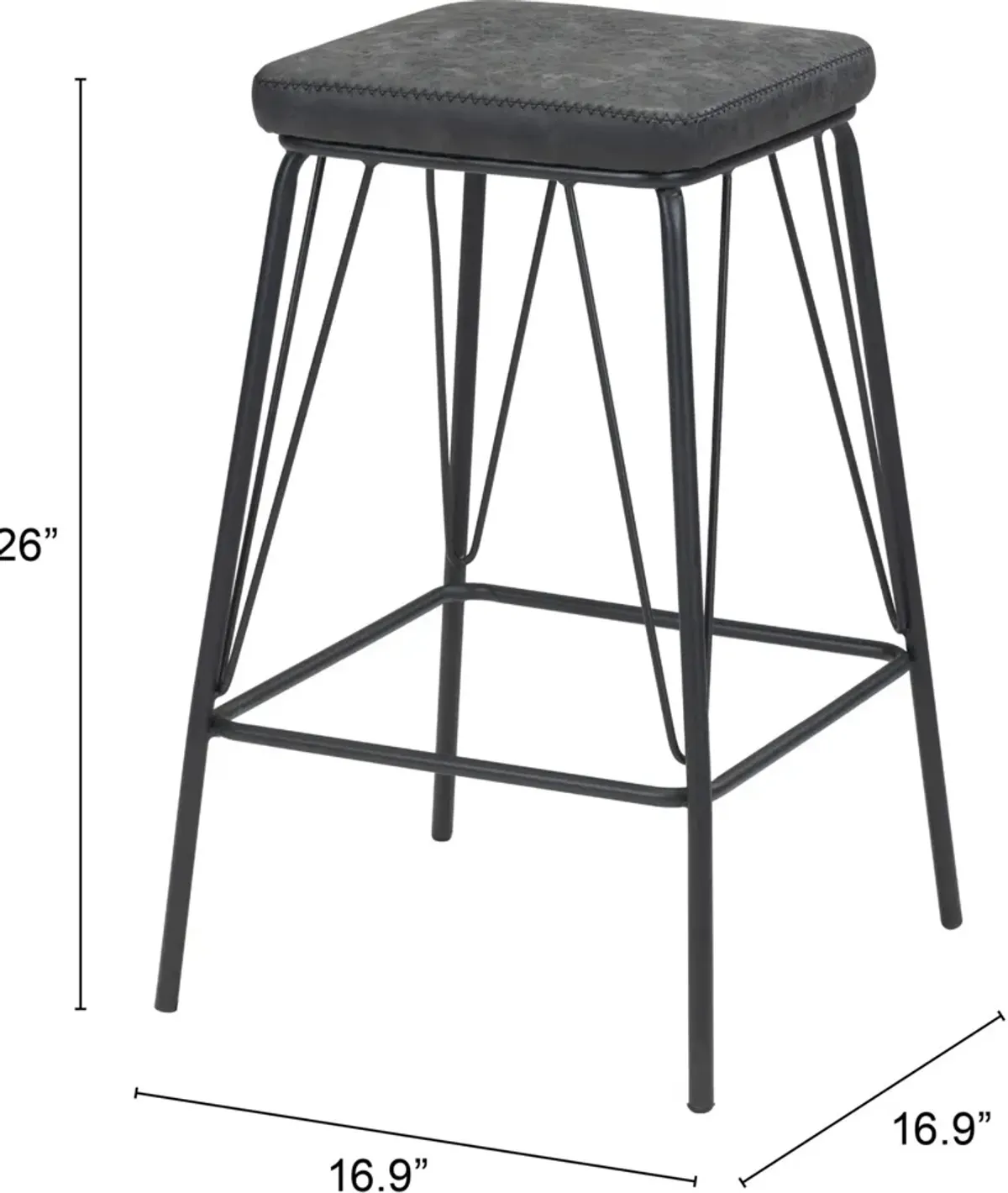 Linz Set of 2 Counter-Height Stools