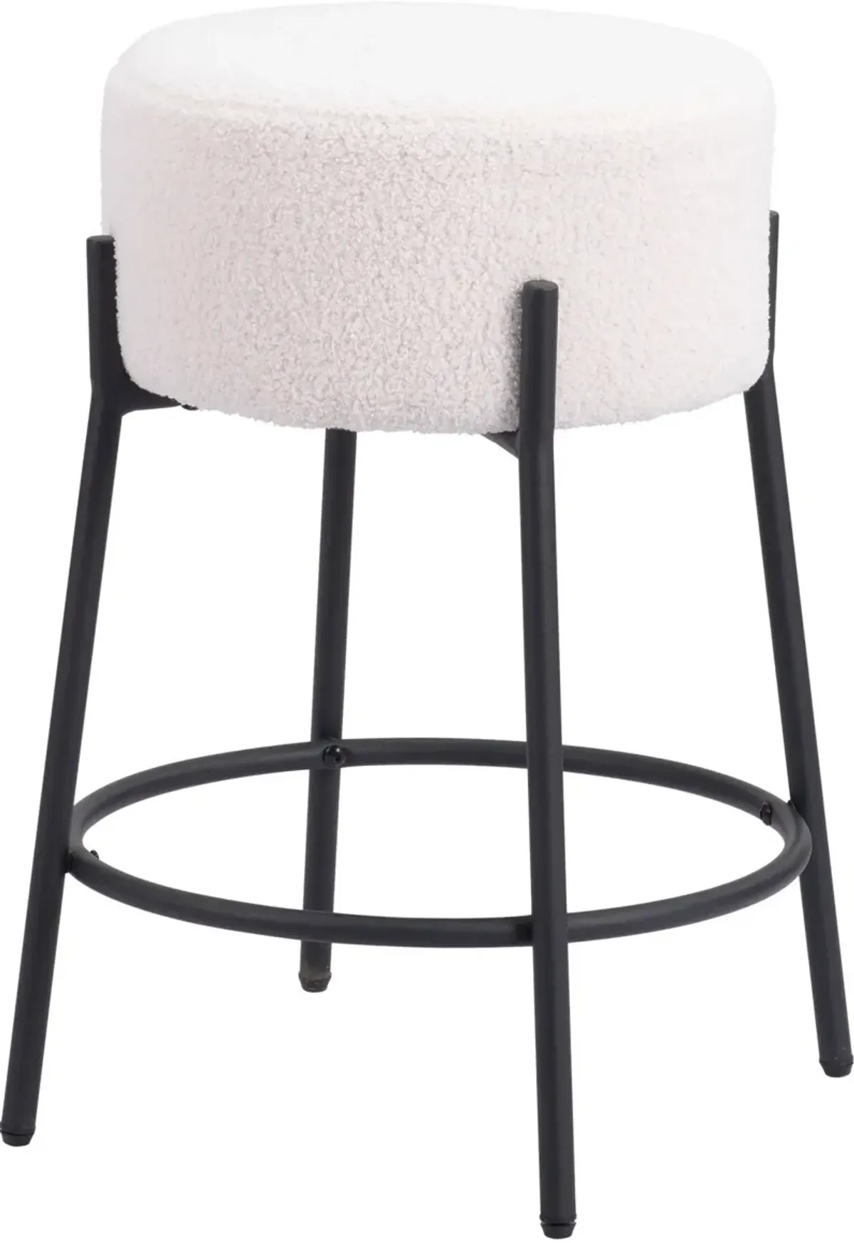 Luanda Set of 2 Counter-Height Stools - Ivory