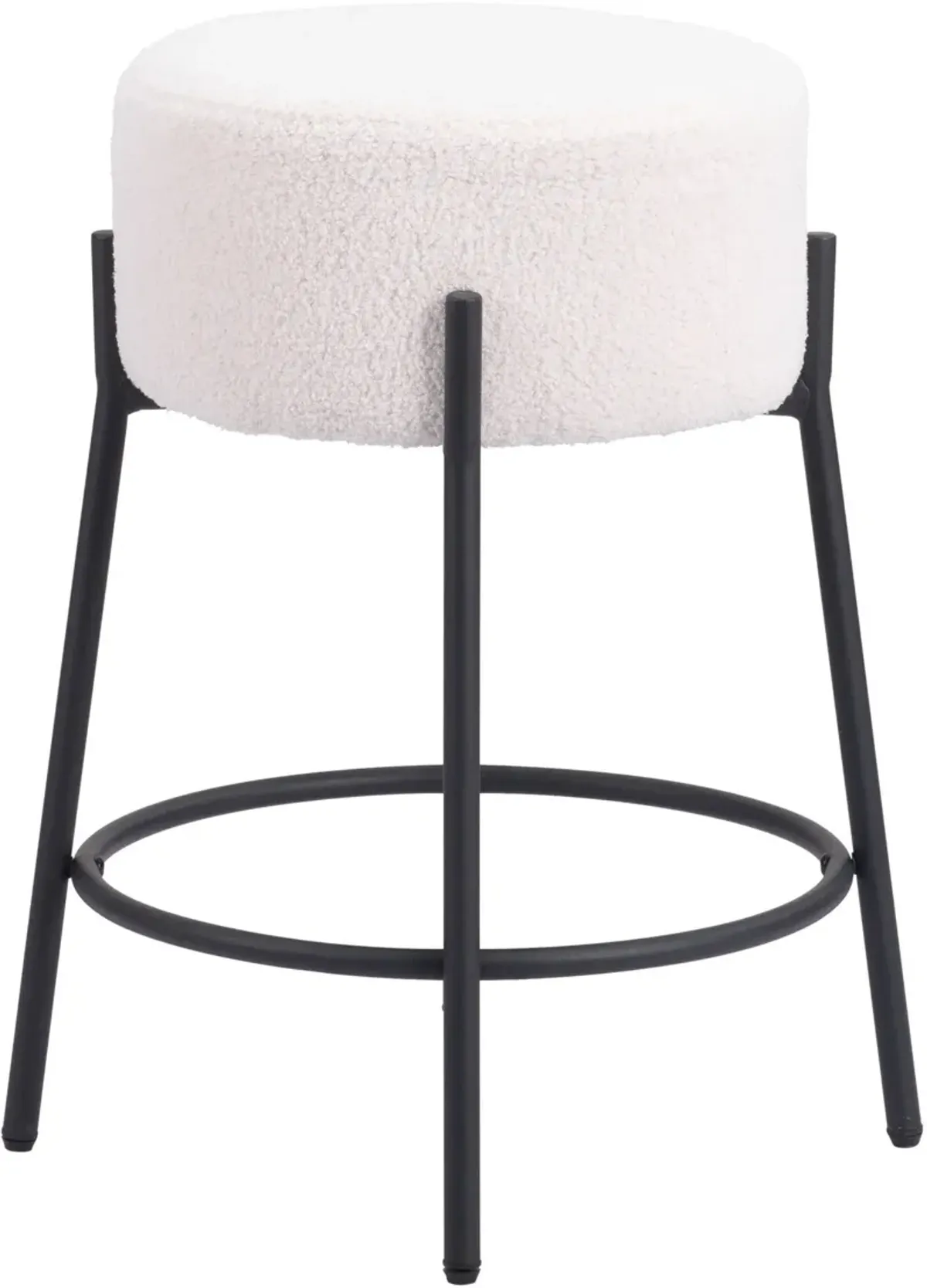 Luanda Set of 2 Counter-Height Stools - Ivory