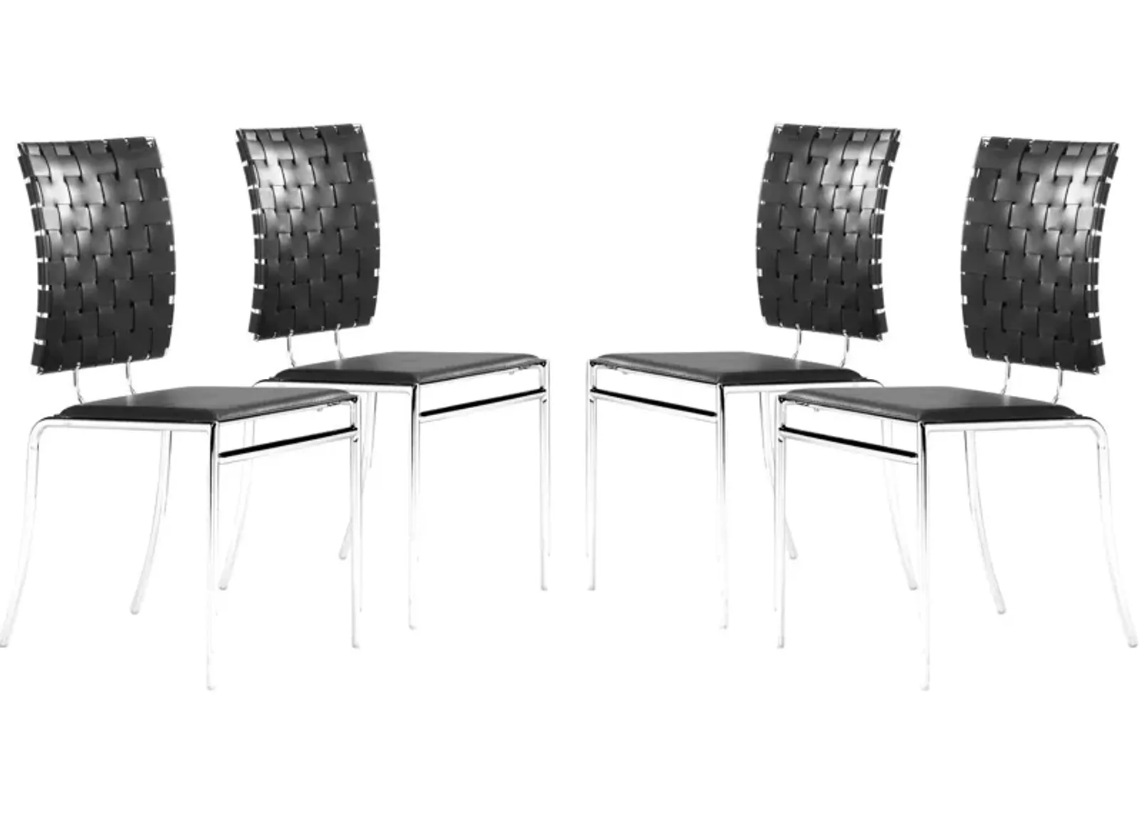 Maverick Set of 4 Dining Chairs - Black