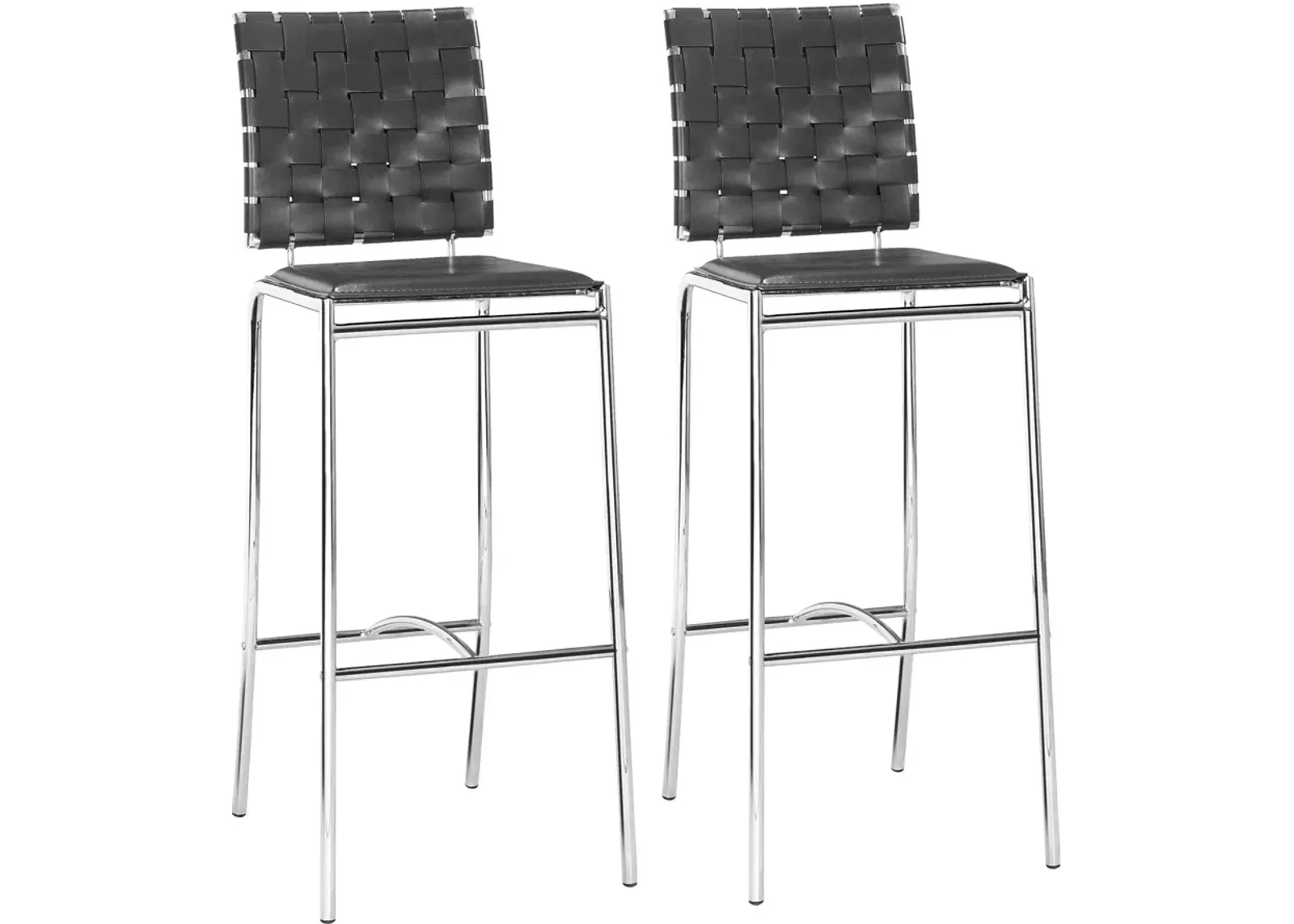 Maverick Set of 2 Bar Stools - Black