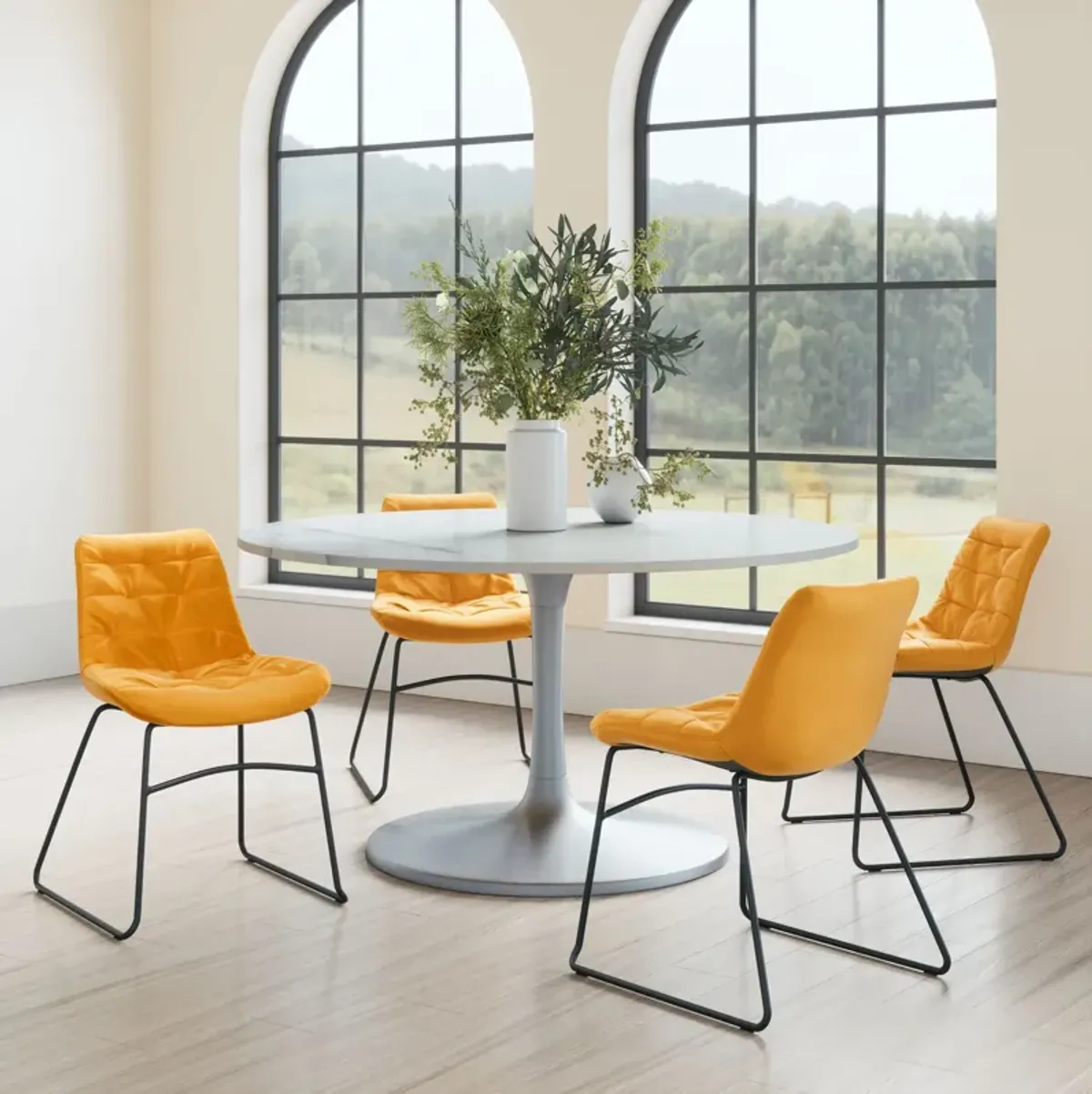 Wynter Set of 2 Dining Chairs - Yellow