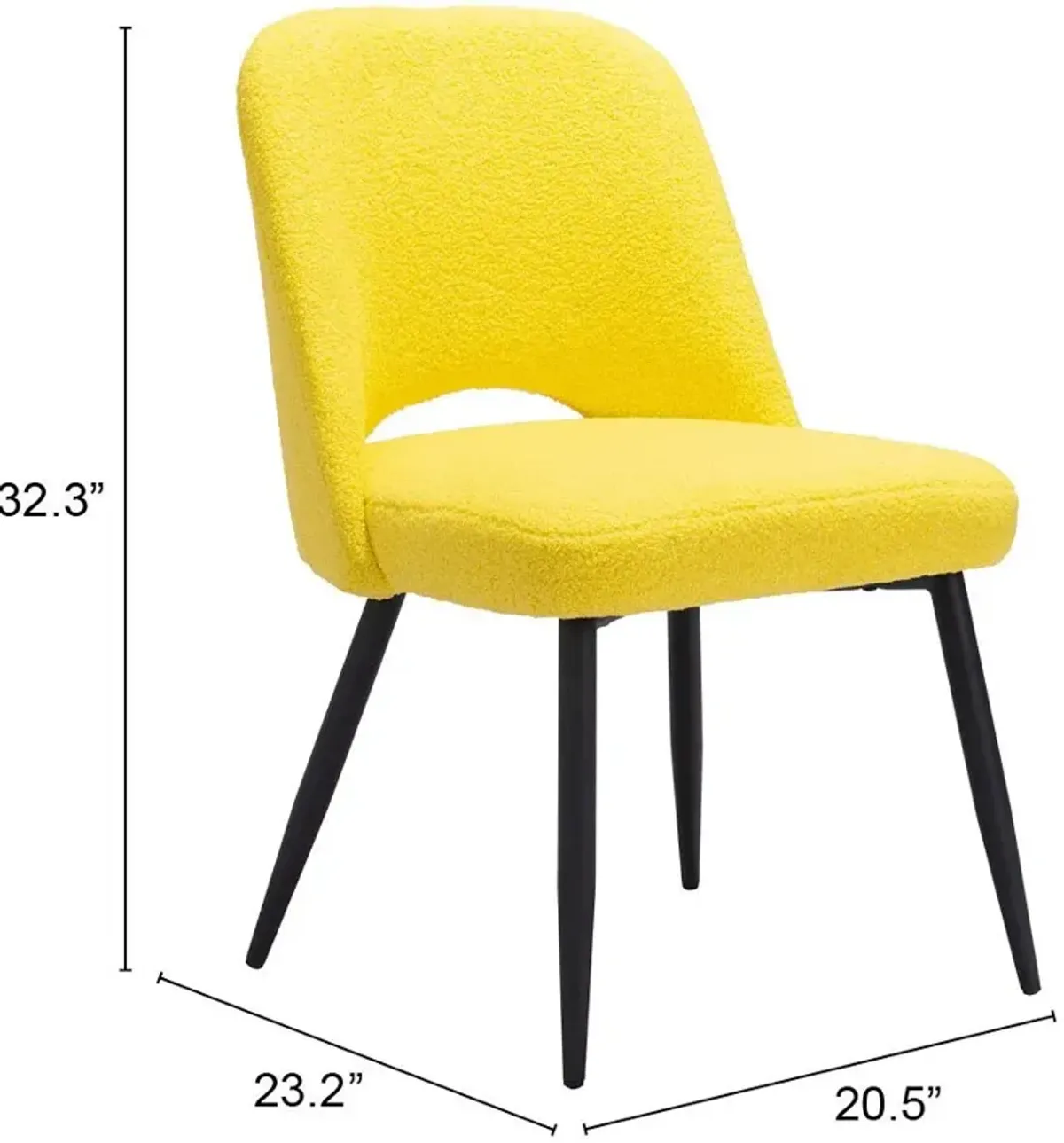 Maxine Set of 2 Dining Chairs - Yellow