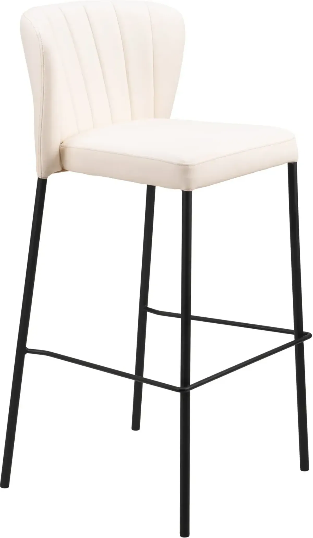 Newman Set of 2 Bar Stools - Cream