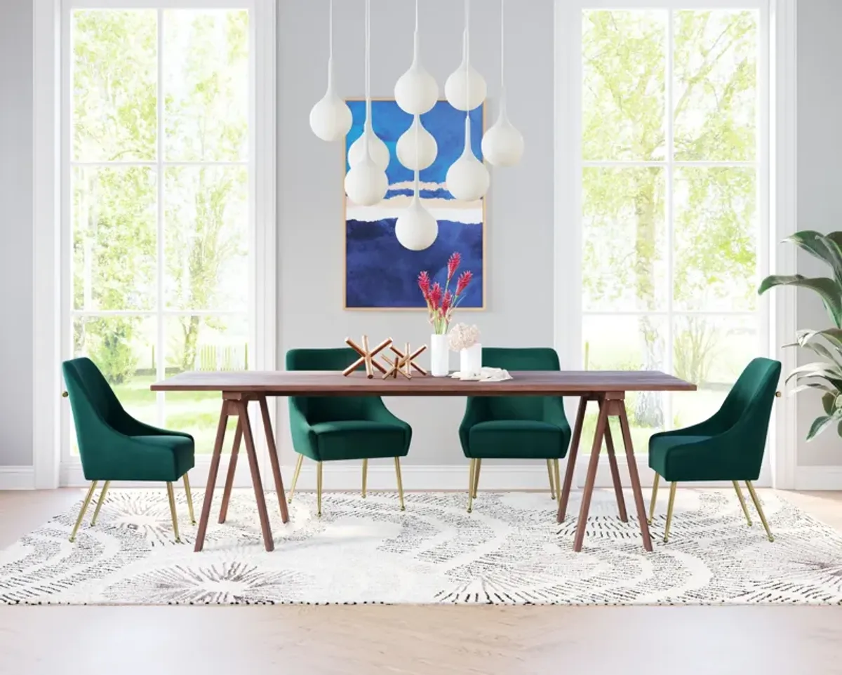 Marcel Dining Chair - Green/Gold