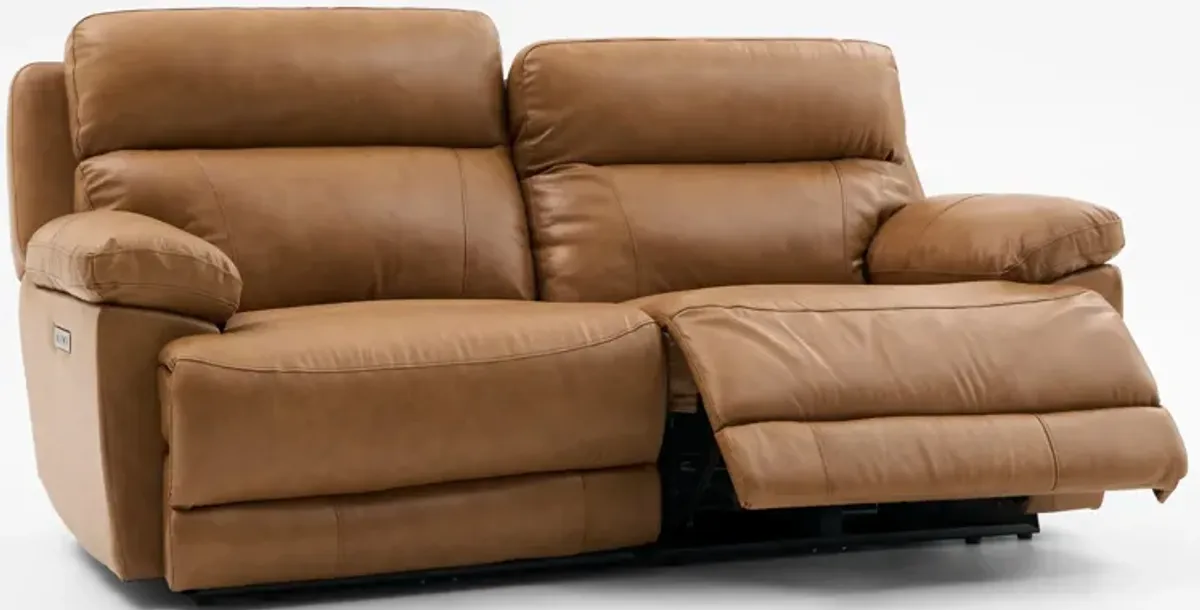 Gatlin 2-Piece Dual-Power Reclining Sofa - Tan