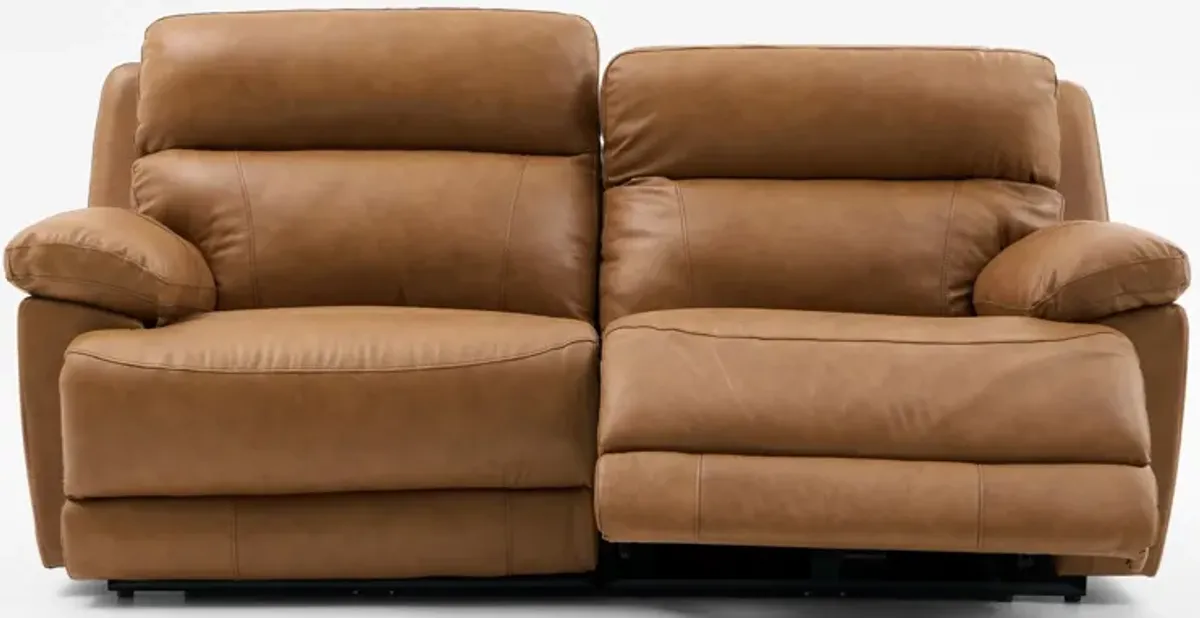 Gatlin 2-Piece Dual-Power Reclining Sofa - Tan