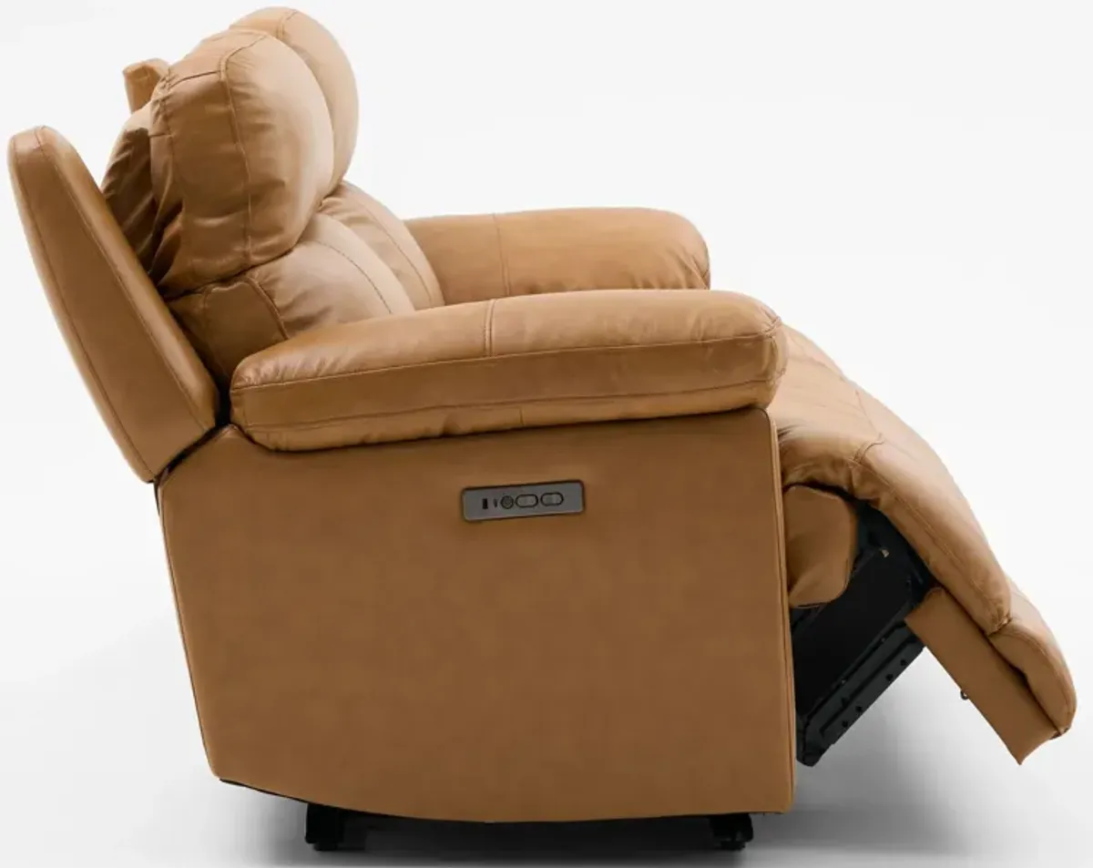 Gatlin 2-Piece Dual-Power Reclining Sofa - Tan