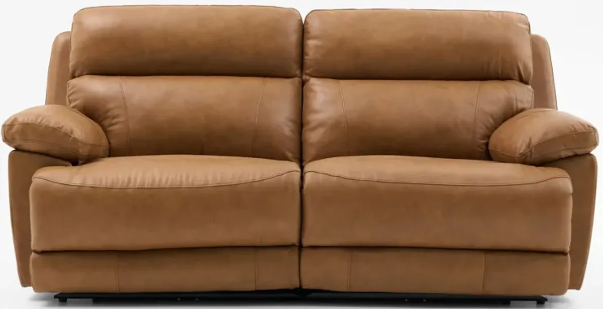 Gatlin 2-Piece Dual-Power Reclining Sofa - Tan