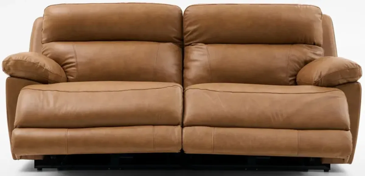 Gatlin 2-Piece Dual-Power Reclining Sofa - Tan