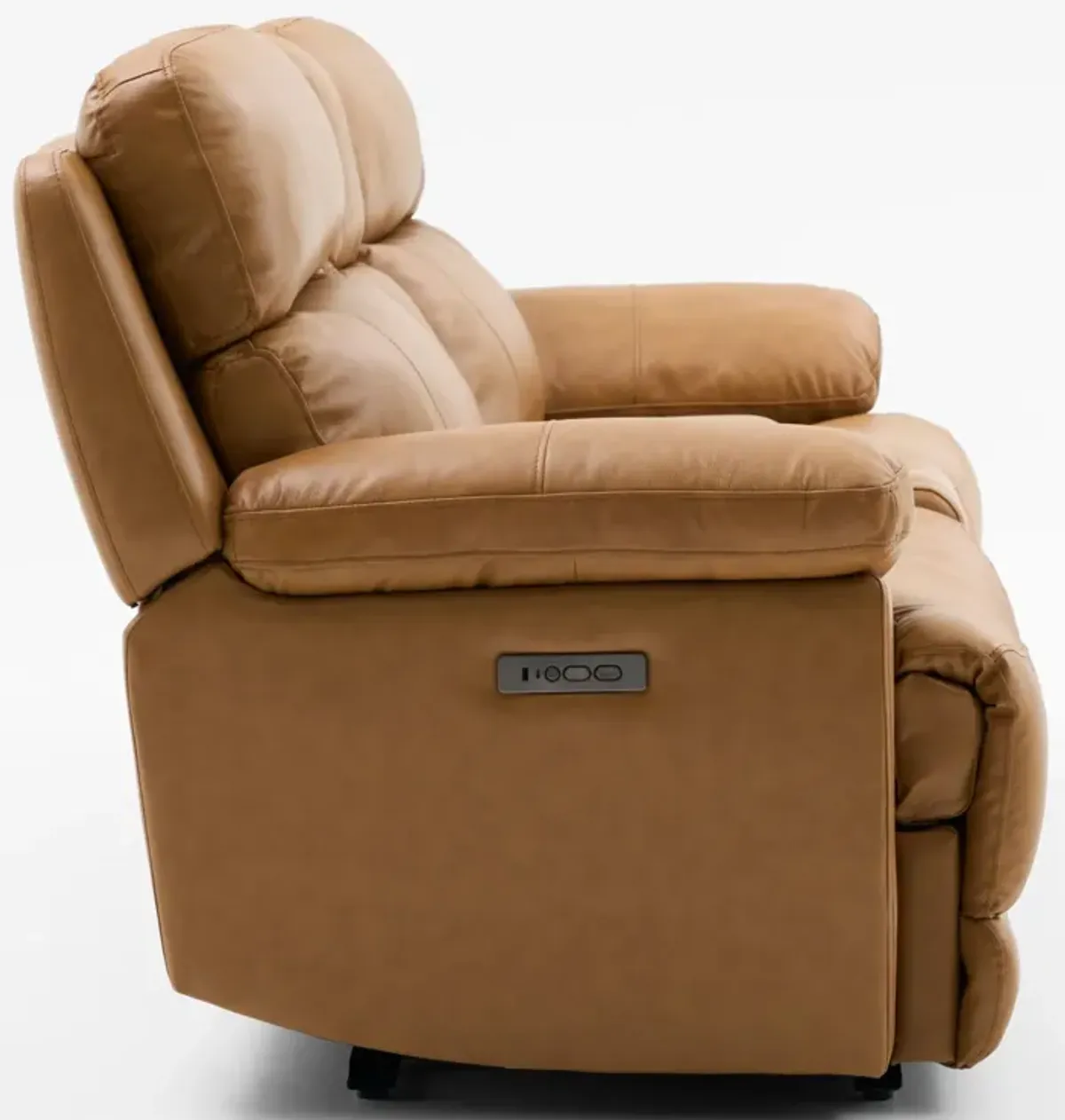 Gatlin Dual-Power Reclining Loveseat with Console - Tan