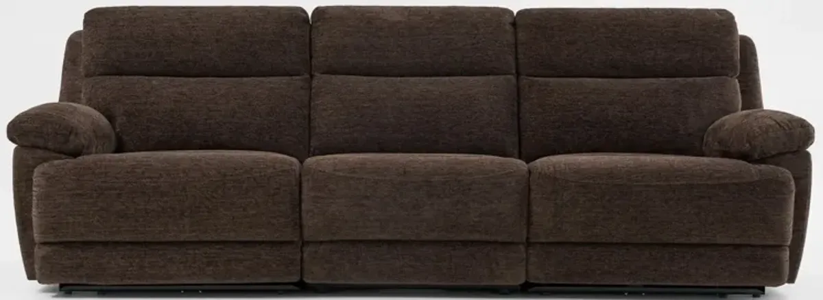 Gatlin 3-Piece Dual-Power Reclining Sofa - Brown